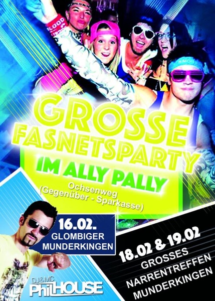 Party Flyer: Glombiger in Munderkingen am 16.02.2017 in Munderkingen